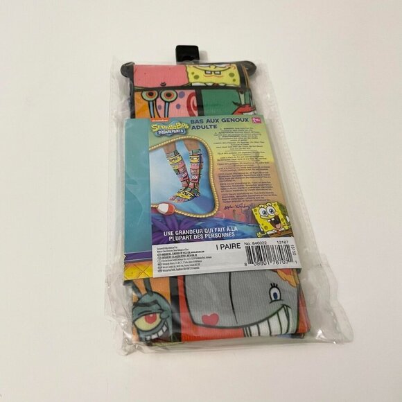 SpongeBob SquarePants Knee High Adult Novelty Socks 1 Pair - Picture 5 of 11